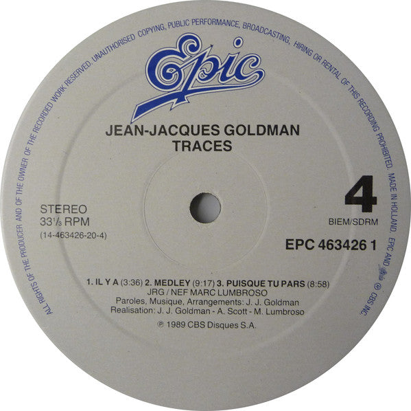 Goldman* -Traces