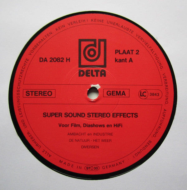 No Artist - Super Sound Stereo Effects (Voor Film, Diashows En HiFi)