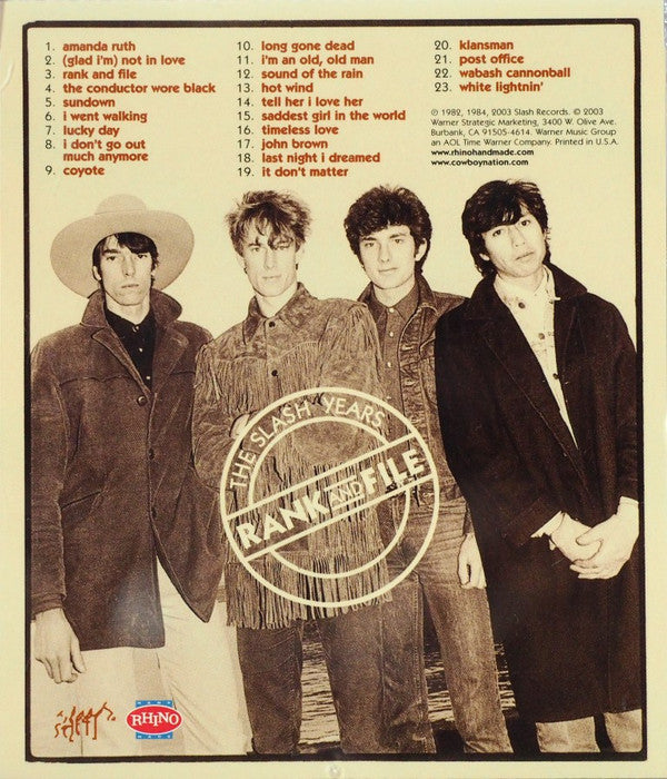 Rank And File* -The Slash Years
