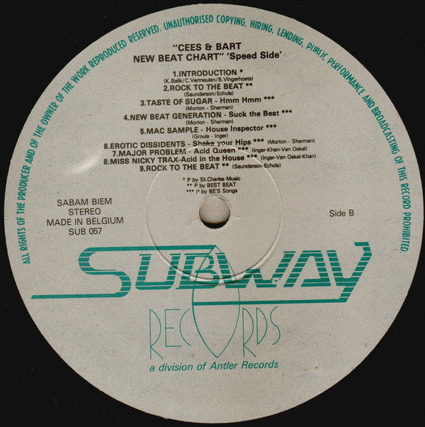 Cees & Bart -New Beat Chart Vol.1