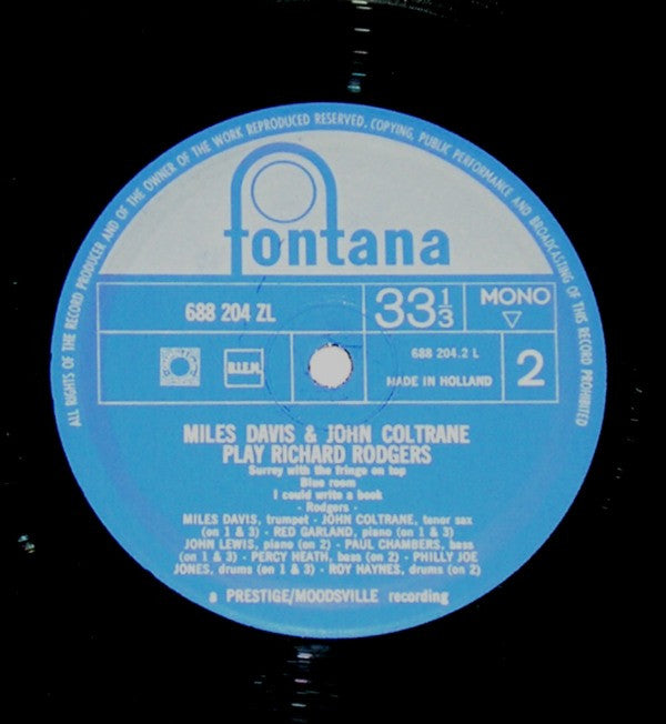 Miles Davis + John Coltrane - Play Richard Rodgers