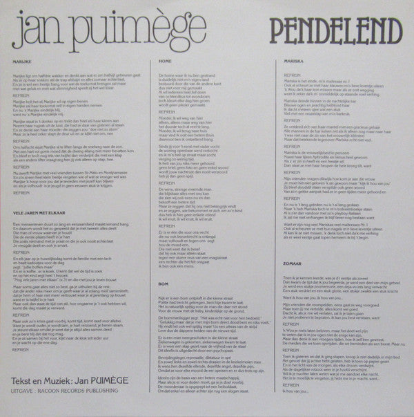 Jan Puimège -Pendelend