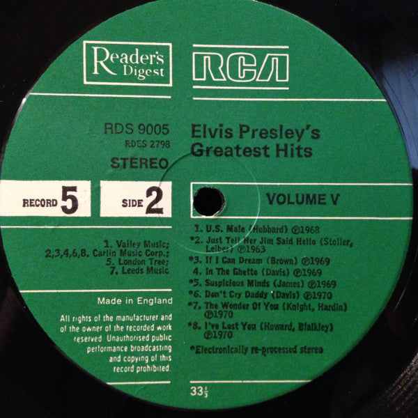 Elvis Presley -Elvis Presley's Greatest Hits