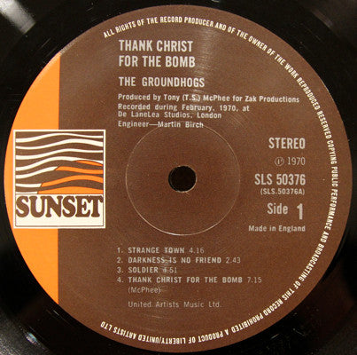 Groundhogs* -Thank Christ For The Bomb