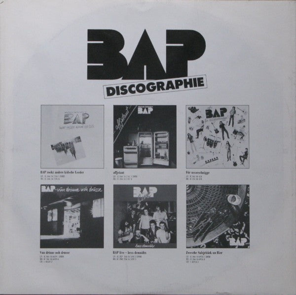 BAP -Ahl Männer, Aalglatt