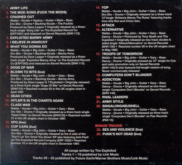 The Exploited - Singles Collection