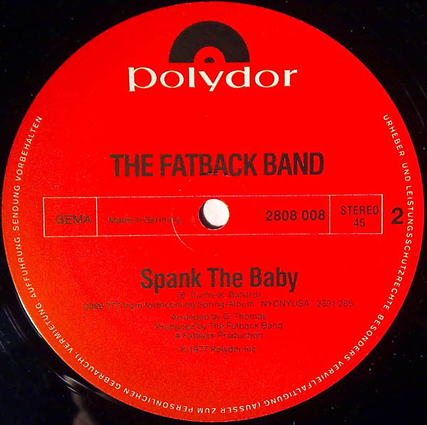 The Fatback Band -Double Dutch / Spank The Baby