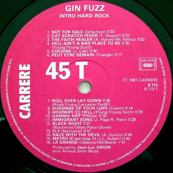 Gin Fuzz -Intro Hard-Rock
