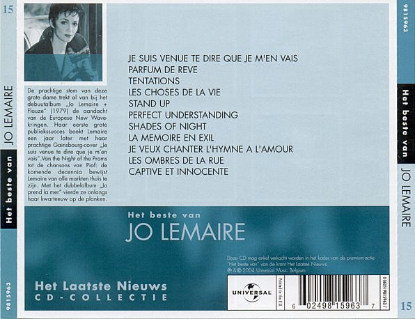 Jo Lemaire -Het Beste Van Jo Lemaire