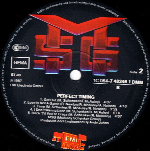 McAuley Schenker Group -Perfect Timing
