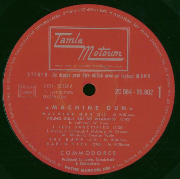 Commodores -Machine Gun