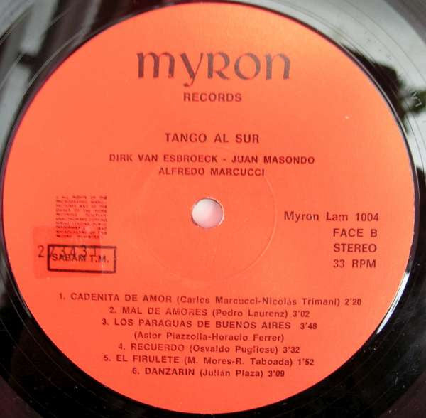 Marcucci*, Masondo*, Van Esbroeck* -Tango Al Sur