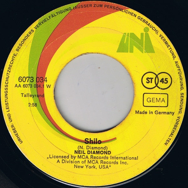 Neil Diamond -Shilo
