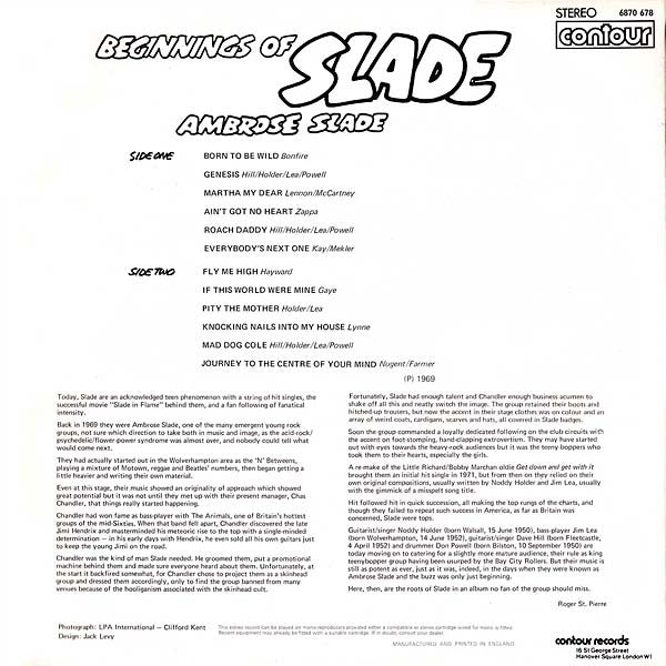 Ambrose Slade -Beginnings Of Slade