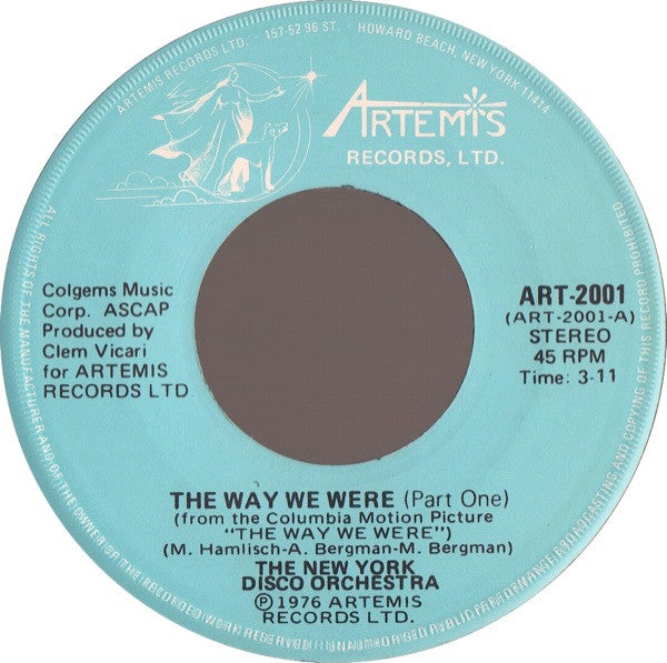 The New York Disco Orchestra -The Way We Were
