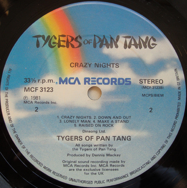 Tygers Of Pan Tang -Crazy Nights