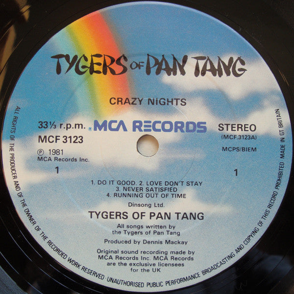 Tygers Of Pan Tang -Crazy Nights