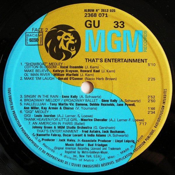 Various -Music From The Original Motion Picture "Il Était Une Fois À Hollywood" (That's Entertainment)