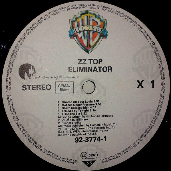 ZZ Top -Eliminator