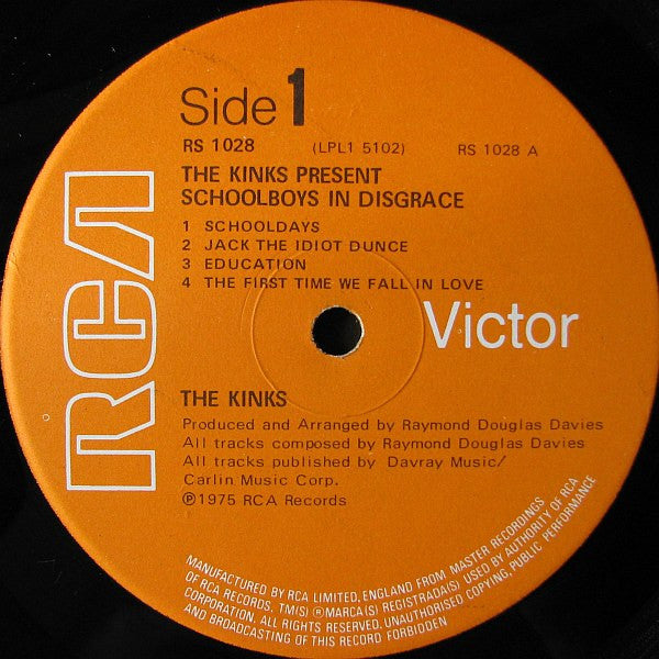 The Kinks -The Kinks Present Schoolboys In Disgrace
