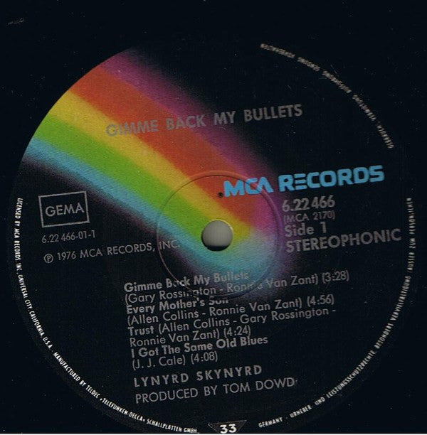 Lynyrd Skynyrd -Gimme Back My Bullets