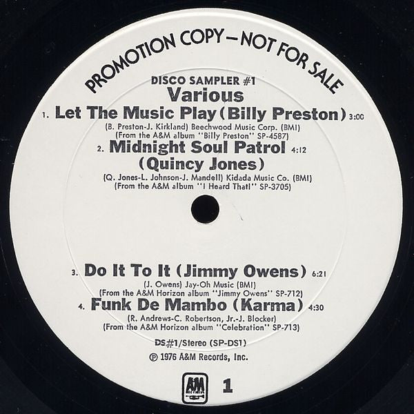 Various -Disco Sampler #1
