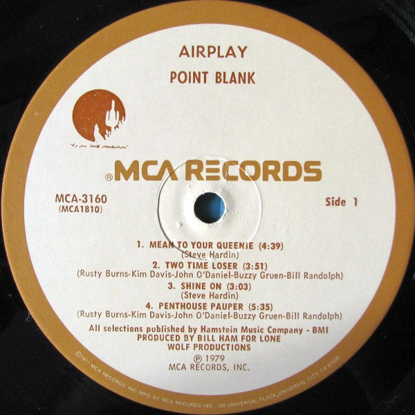 Point Blank (9) -Airplay