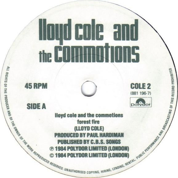 Lloyd Cole And The Commotions* -Forest Fire