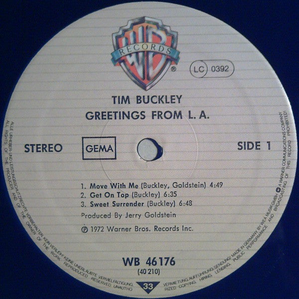 Tim Buckley -Greetings From L.A.