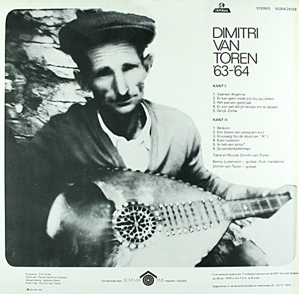 Dimitri Van Toren -Dimitri Van Toren '63-'64