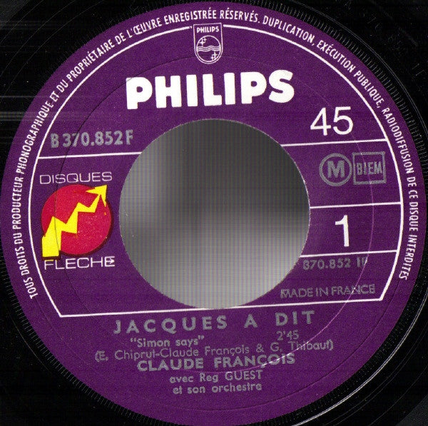 Claude François -Jacques A Dit / Aussi Loin
