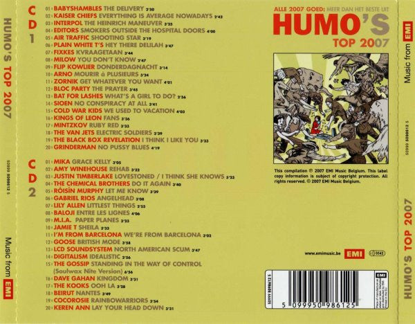 Various -Alle 2007 Goed: Meer Dan Het Beste Uit Humo's Top 2007