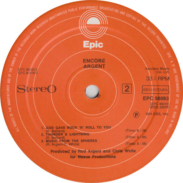 Argent -Encore