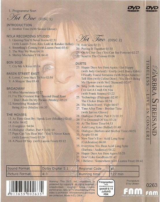 Barbra Streisand -Timeless - Live In Concert