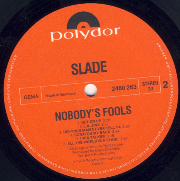 Slade -Nobody's Fools