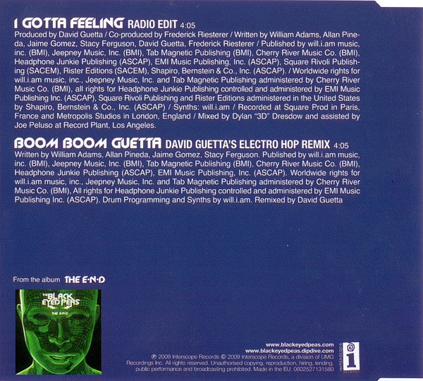 The Black Eyed Peas* -I Gotta Feeling
