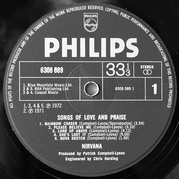 Nirvana (2) -Songs Of Love And Praise