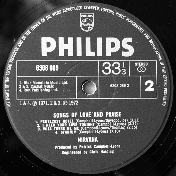 Nirvana (2) -Songs Of Love And Praise