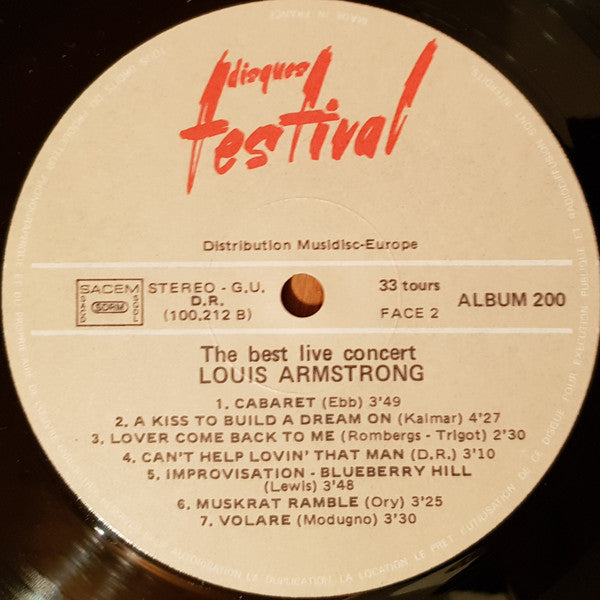 Louis Armstrong -The Two Greatest Concerts