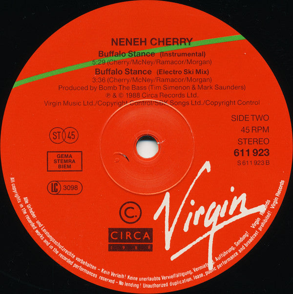 Neneh Cherry -Buffalo Stance