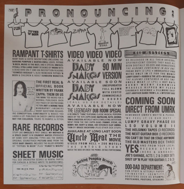 Zappa* - You Can't Do That On Stage Anymore (Sampler)