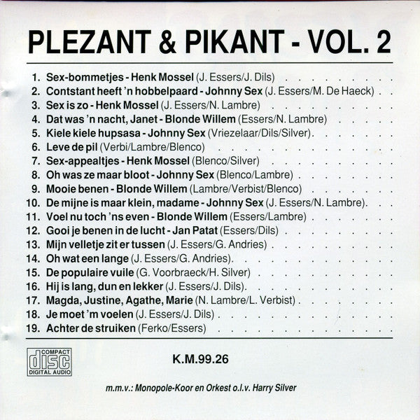 Various -Plezant & Pikant Vol.2 - 19 Pikante Liedjes