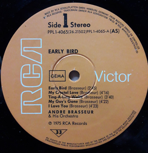 André Brasseur And His Orchestra - Early Bird