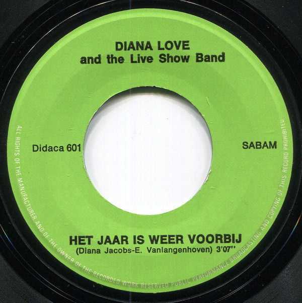 Diana Love And The Live Show Band -Vrede / Het Jaar Is Weer Voorbij
