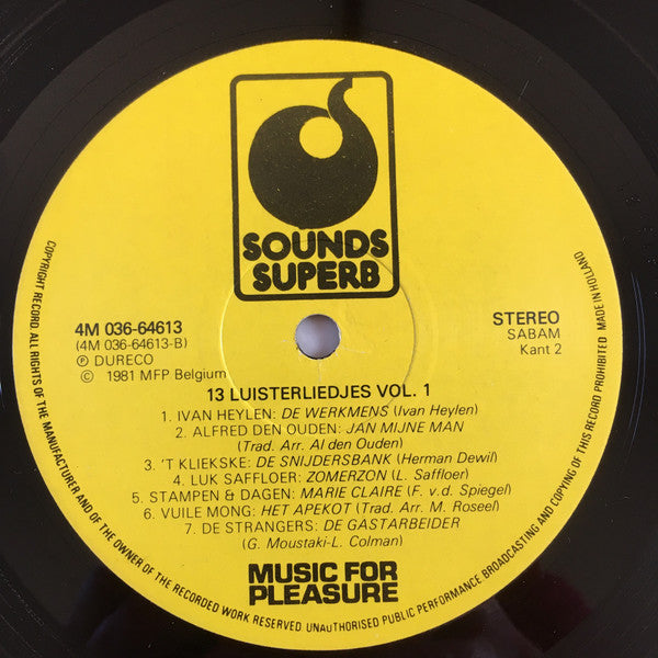 Various - 13 Luisterliedjes Vol. 1