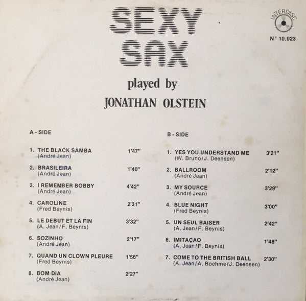 Jonathan Olstein - Sexy Sax