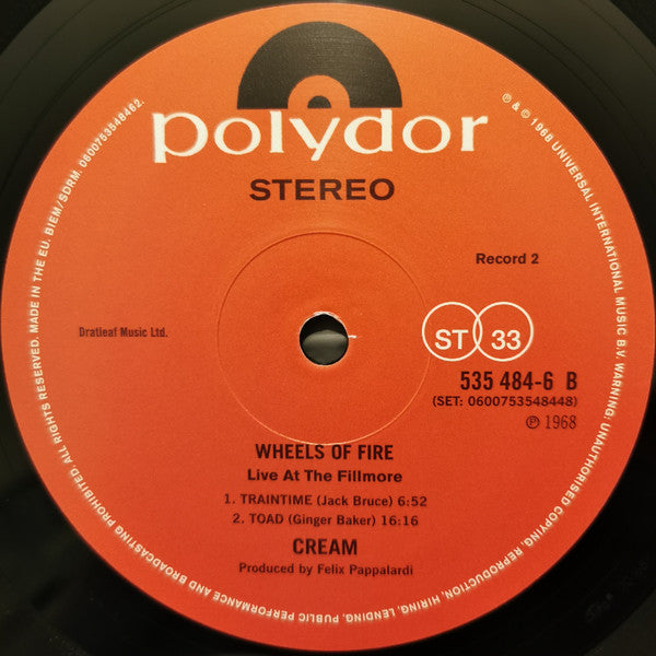 Cream (2) -Wheels Of Fire