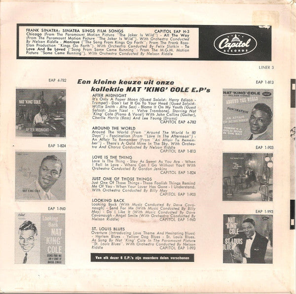 Frank Sinatra With Orchestra Conducted By Nelson Riddle* -Sinatra Sings Filmsongs