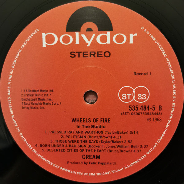 Cream (2) -Wheels Of Fire
