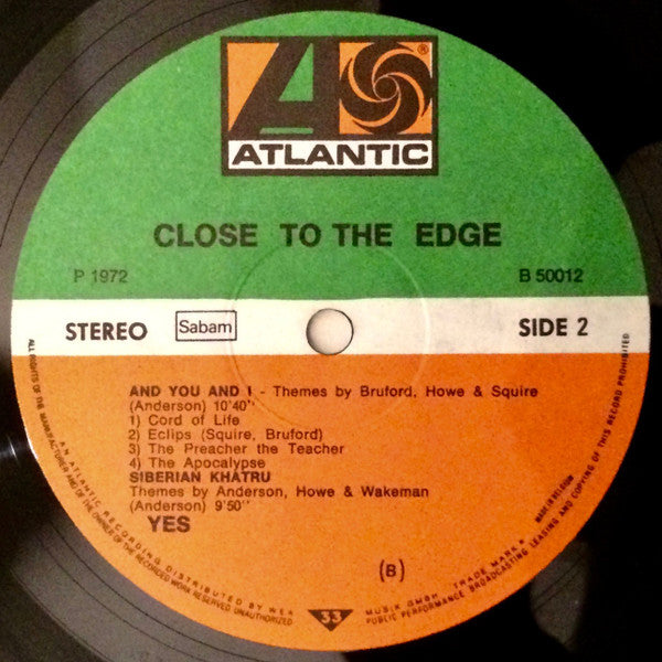 Yes -Close To The Edge